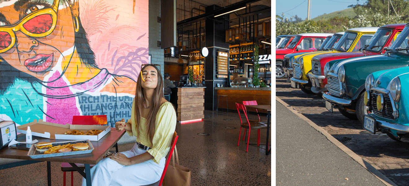 Before heading down to the South Coast, Tanika stopped at Legacy Yard at Umhlanga Arch for lunch. Before heading down to the South Coast, Tanika stopped at Legacy Yard at Umhlanga Arch for lunch.